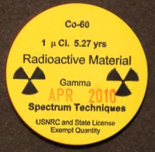 Determining the Current Activity of the Radiation Sources Because the activity of the radiation sources decreases over time following production of the samples, it is necessary to compute the current