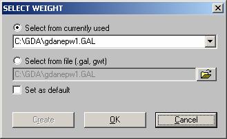 b) In the dialog box select the variable of interest (GEM) by scrolling up/down the 1 st variable Y listing. Click OK.