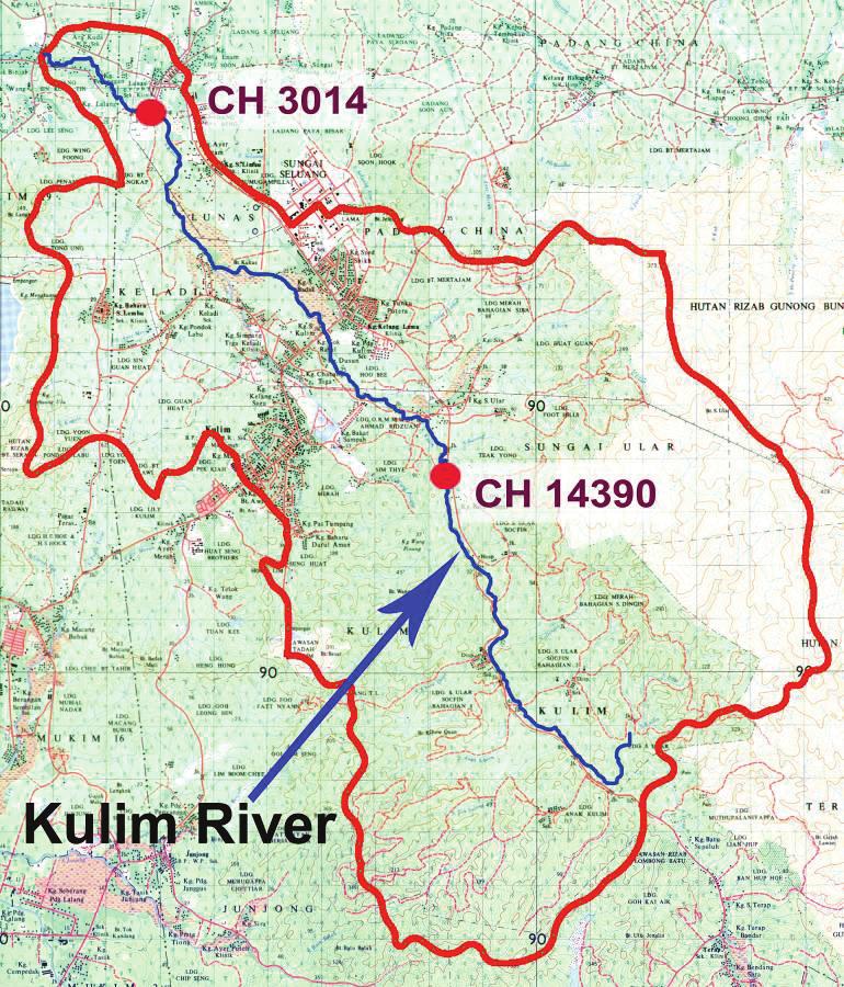 2 development to the year 2 of Kulim district based on the Kulim Structure Plan, 199-2 (MDK, 1993), rapid urbanization at Kulim River catchment especially construction for housing state, the on-going