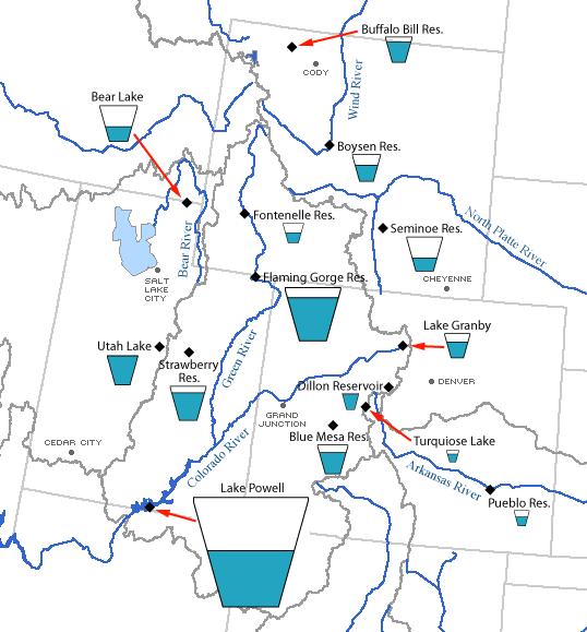 Reservoir Supply Conditions June is part of the peak snowmelt and runoff season, when streamflow is high, and reservoir content increases significantly.