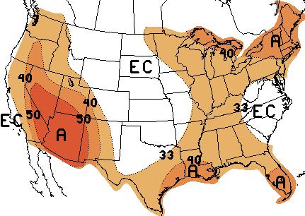 The July 2007 temperature outlook indicates an increased risk of above average temperatures across Utah, Wyoming, western Colorado, and the Rio Grande Valley, largely based on recent trends.