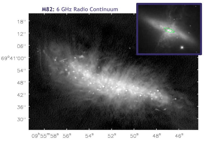 Radio, γ-ray, and Neutrino Emission from Star- Forming Galaxies M82 core Marvil JVLA 6GHz Todd Thompson The Ohio State University