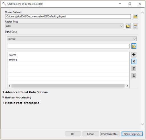 Working with OGC WCS ArcGIS Desktop After importing the WCS layer into the
