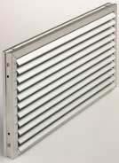 grille on the opposite side of the door. A slimline channel frame is also available.
