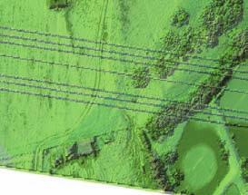 In addition to providing exact surface height values, laser scanning delivers exact details of vegetation growth, and objects such as