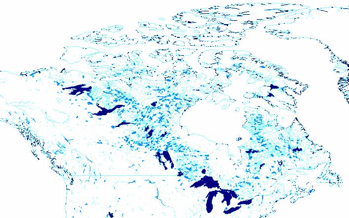 Motivation: Lakes and regional climate 9% of Canada s surface is covered by lakes.