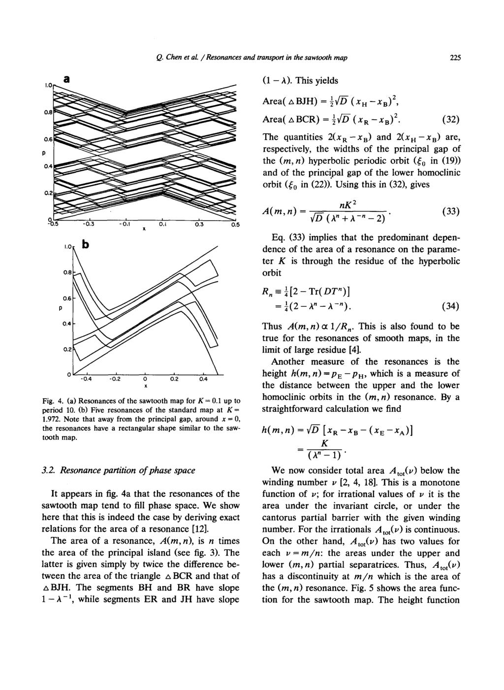 Resonance Zones For k > k cr resonances fill entire phase space! Chen, Q. (1987). Area as a Devil s Staircase in Twist Maps. Phys. Lett. A 123: 444-450.