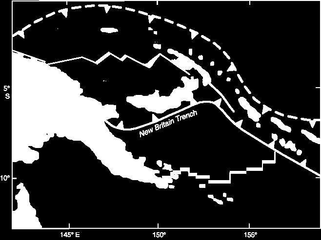 This region of tectonic microplates accommodate convergence between the larger Australia and the Pacific Plates.