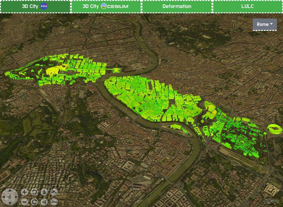 3D OSM Buildings Rome The visualization is realized