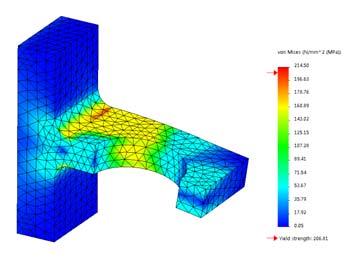 Introduction A mesh with smaller elements will allow the solver to more accuratel calculate stress