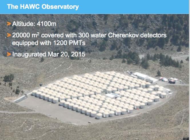 HAWC (Northern Hemisphere) - Altitude 4.100 m.a.s.l. -20.