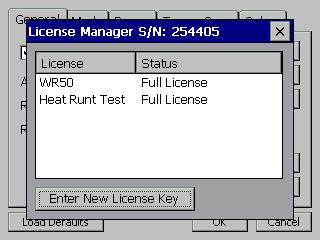 Press Enter New Licenses Key for entering a new License.