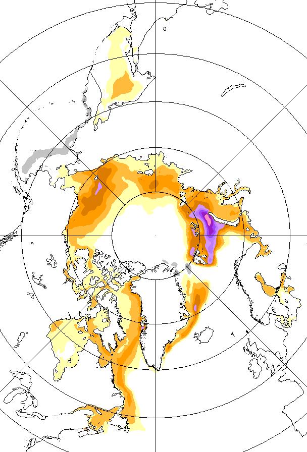 The variability and trend of surface temperature in the Arctic and the Antarctic have been studied previously using AVHRR data (Comiso, 2000, Comiso, 2003, Wang and Key, 2003).