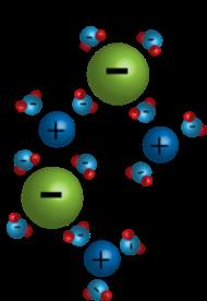 interactions between the polar/ionic solute and the polar water molecules is very LARGE Solute