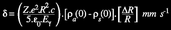 energija Mössbauerovog gama kvanta ρ(0) gustoća