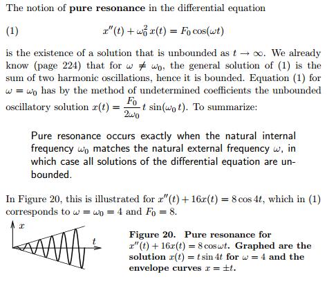 Resonance in differential equations http://www.math.utah.
