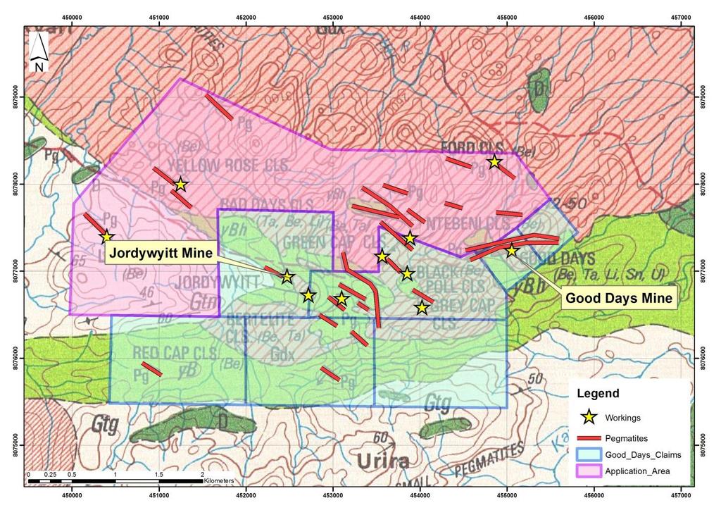 ASX ANNOUNCEMENT Figure 2 Local Geology of Good Days Li Project For further information, please contact: Hugh Warner Harry Greaves Prospect Resources Prospect Resources Executive Chairman Executive