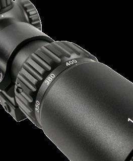 USING THE SPEED CALIBRATION DIAL Unlike most rifle scopes, the magnification adjustment on your OPTI SPEED scope is not designed primarily for variable zoom, but for reticle calibration, (the