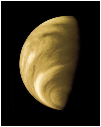 59 Venus is perpetually cloud-covered Venus has large elongations The Venusian orbit is nearly circular Greatest eastern elongation is ~ 47 Evening Greatest western elongation is ~ 47 Morning Orbits