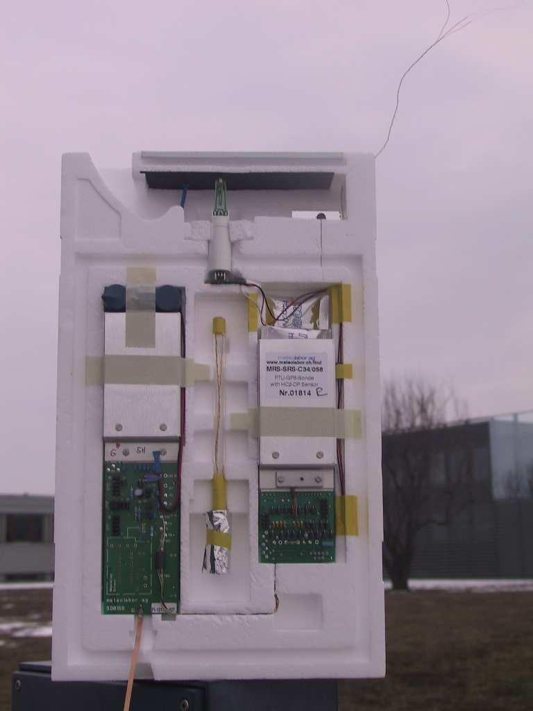 Swiss digital Radiosonde SRS-C34 Temperature - Humidity - Pressure sensors Rotronic HC2 capacitive sensor GPS