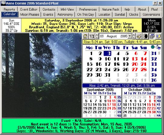 Anno Domini 2015 View monthly calendars from AD 1752, current date, time, days gone and days left.