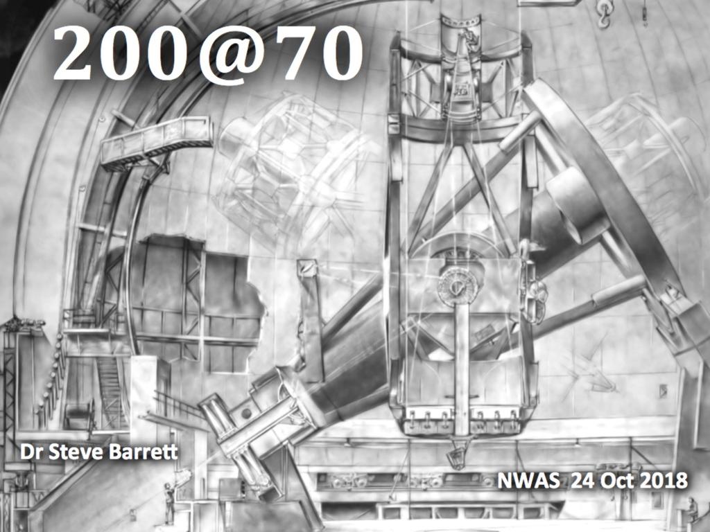 Talks and Presentations 200@70 The 200" Hale Telescope on Palomar Mountain has been in