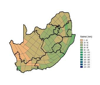 SOUTH AFRICAN DISTRICT RAINFALL (1921 2015) January February