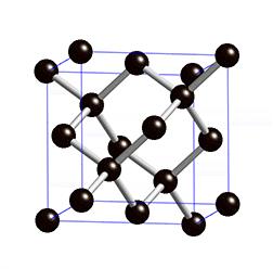 Diamond-cubic structure: sp 3 bonding 14 Valence s and three p orbitals four sp 3 hybrid orbitals Orbitals point towards vertices of regular tetrahedron Si, C, Ge: 4 valence electrons each