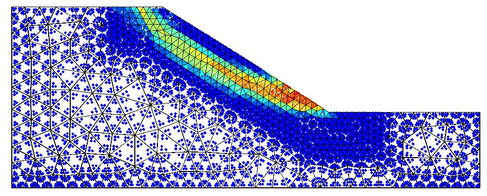 Simulation of raininduced failure of an unsaturated slope Suction 0 Strength