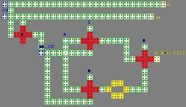 1310 designed using QCADesigner is shown below (a) (b) Fig. 13 TOFFOLI GATE:(a)circuit diagram (b)layout (a) Fig. 14 FREDKIN GATE:(a)circuit diagram (b)layout (b) 3.
