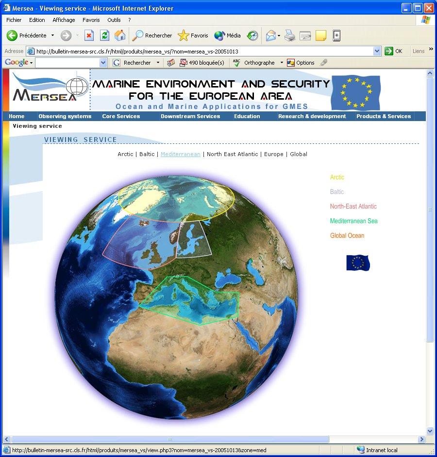 2 3 4 Area I : Global Ocean Area II : North East Atlantic Area
