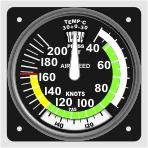 2. Airspeed indicator The airspeed indicator (ASI) displays the speed at which the airplane is moving through the air.