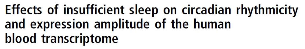 V3: Circadian rhythms, time-series analysis (contd ) Introduction: 5 paragraphs (1) Insufficient sleep - Biological/medical relevance (2) Previous work on effects of insufficient sleep in rodents (dt.