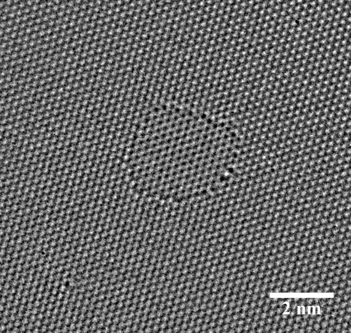 S2 The hole in the back monolayer does not open to vacuum, but instead to another graphene layer. Thus, this is not monolayer graphene. Figure S10.