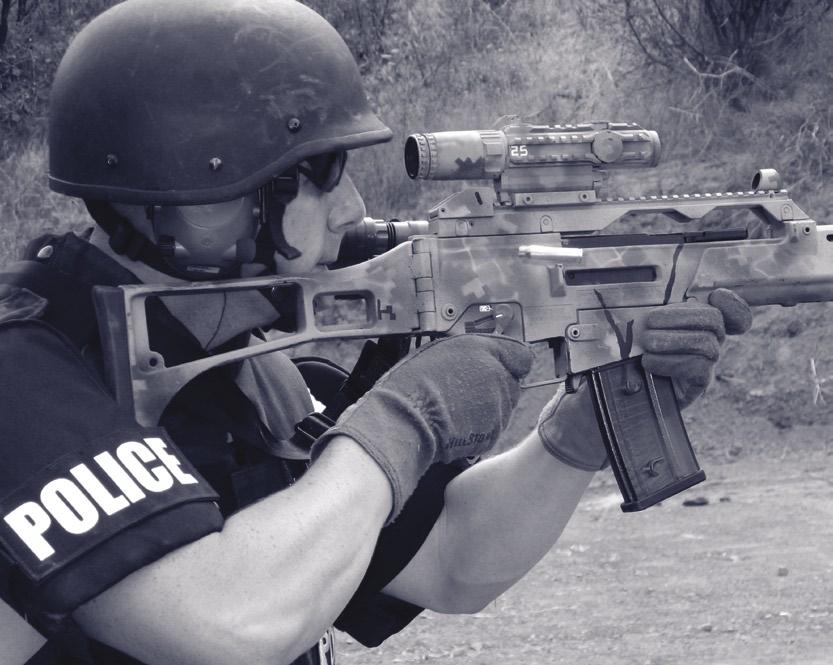 Incredibly tough, 100 percent waterproof, and devastatingly accurate, only the Mark 4 CQ/T is ready and able to handle the variety of close-contact situations common to both law enforcement and the
