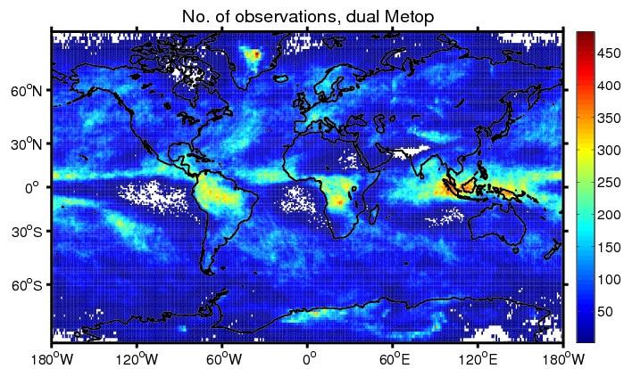 Dual Metop-A/B AMVs Global coverage. Data available for testing 20.10.2013-31.1.2014.