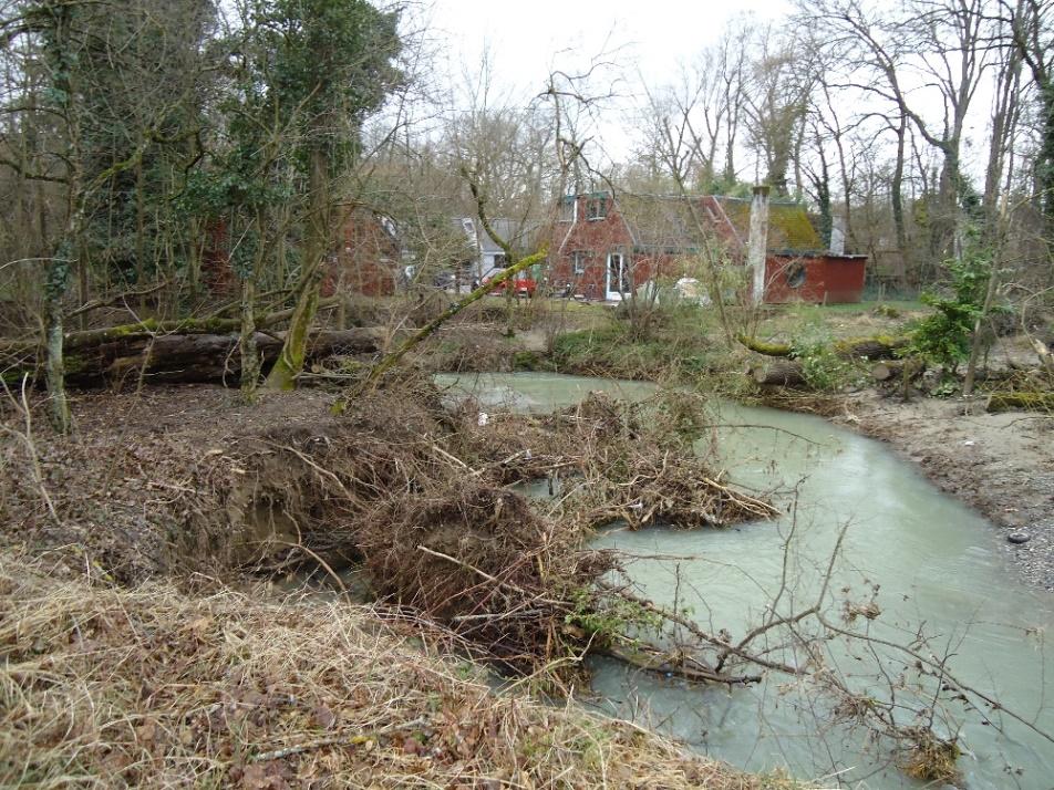 Figure 5 Eroded bank at around 4km upstream of the D/S end (Photo was taken on 4.03.2014) 1.2 GIVEN DATA Figure 6 Unstable bank at around 4km of the D/S end (Photo was taken on 4.03.2014) To run the HEC-RAS model, cross-sectional and hydrological data were provided.