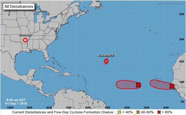 Tropical Outlook Atlantic Disturbance 1 (Invest 92L) (as of 8:00 a.m.