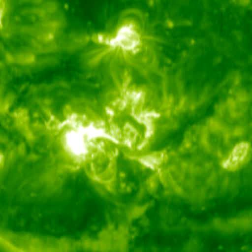 (ESA, NASA) Another solar eruption In this movie, one can see: a flare, different CME signatures in the extreme ultraviolet (EUV): a post-eruptive arcade (a