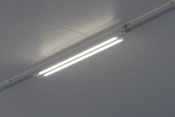 The luminaires are available in a single lamp and a double lamp version and for example suitable for cold stores. Justin stands for comfort at work and for safety.