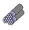 Each stay cable is composed o two or three strands o seven unidirectional cylindrical composite rods (ig. 1(b)).
