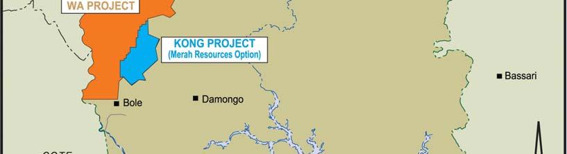 since acquired the rights to five mineral projects in