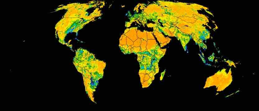 CA, USA Sept. 2015 India Oct. 2015 Brazil May 2015 SouthAfrica April 2015 Root zone soil moisture 0.1 0.2 0.3 0.4 0.5 0.6 0.7 0.