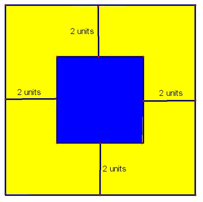 Unit, Activity, Exploring Squares and Square Roots Name Date Hour. Find the area of the smaller square if area of the larger square is 8 square units.