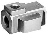 Check valve AKM000 JIS symbol Specifications AKM2000 AKM000 AKM00 Note) Use this check valve when diverging on the supply side of. IN/OUT port is not made for thread piping.