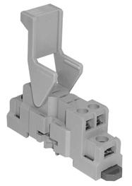 N Sockets and Accessories General and Order Information 0 NR sockets are designed for use with plug-in 0 K and R relays, 0 MPS phase failure relays and 00 JCK timers.