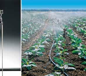 movable irrigation in orchards and fields.