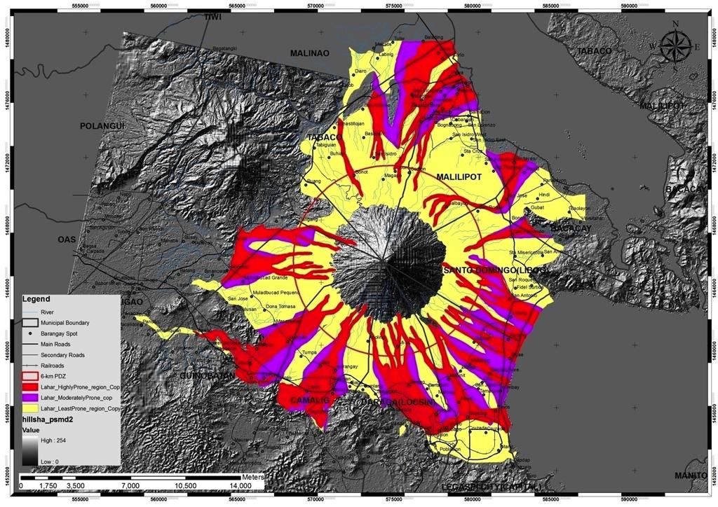 Updated Mayon Volcano Lahar Hazard Map