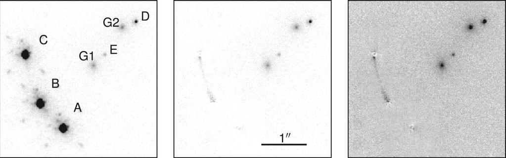 Left: NIRC2 K Adative Optic imaging of PS J0630 1201.