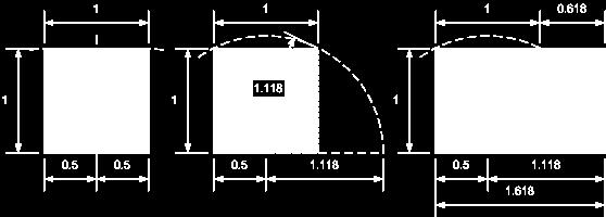 Strike an arc from this diagonal line, using the baseline midpoint as the center of the arc.